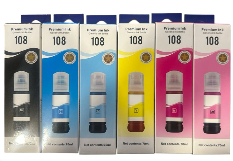 EPSON 108 MUADİL MÜREKKEP -70 ML- Mavi - 1