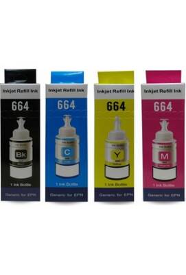 Epson T664/L110 MUADİL MÜREKKEP -130 ML- Siyah 